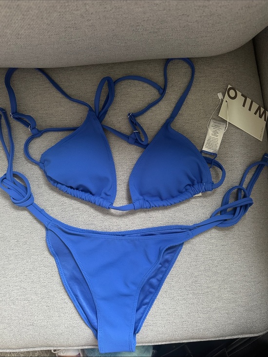 Wilo The Label Other - Wilo Cobalt Blue String Bikini Set - NWT- size XS